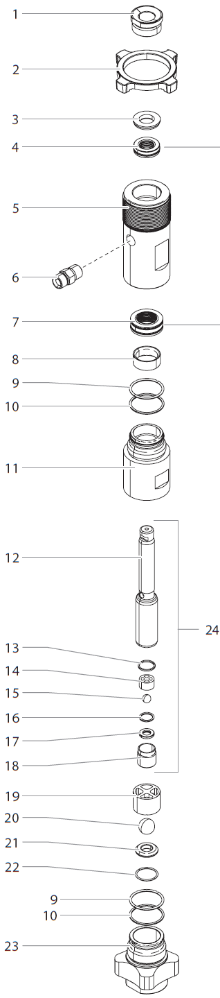 Impact 840 Fluid Section Assembly Parts (P/N 805-236A)